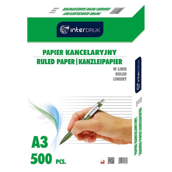 Kontorspapper A3/500K linje