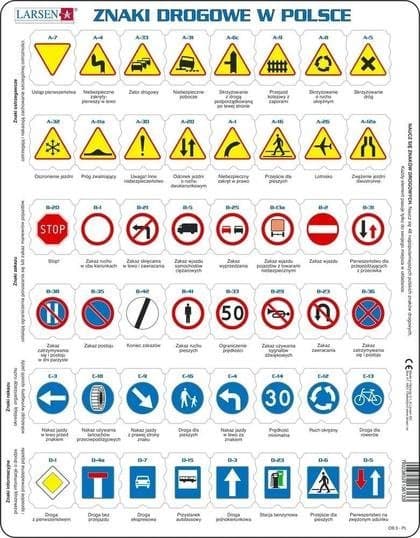 Puslespil Vejskilte i Polen