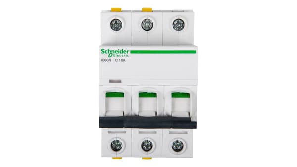 Schneider Electric effektbryder 3P C 16A 6kA AC IC60n - A9F04316