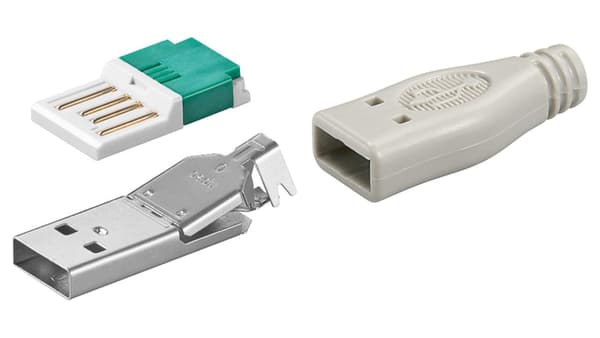 Goobay USB-A Værktøjsfri Reparationsstik (12035)