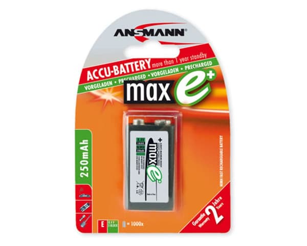 ANSMANN maxE plus batteri x 9V - NiMH