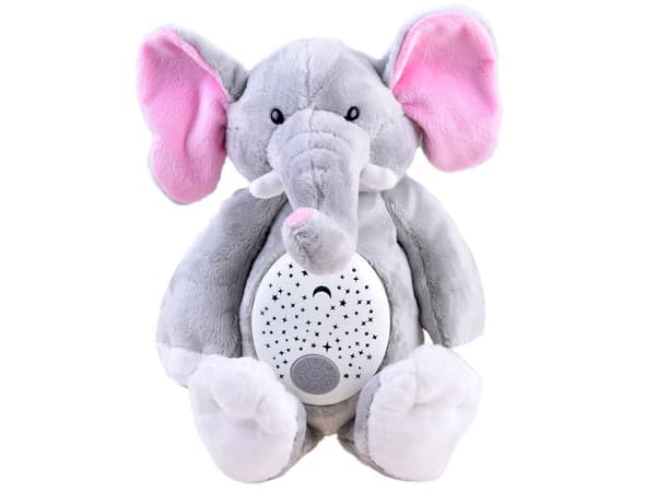 Plys projektor Elefant spilledåse ZA3419