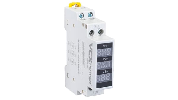 Spændingsindikator 3F Digital LED Voltmeter 80-500V
