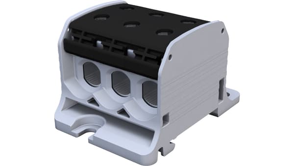 Gevindskinneadapter Al/Cu STB 50-3 (87360) SIMBLOCK sort 81003007