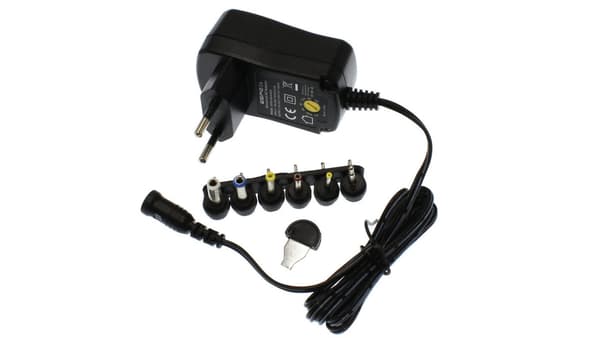 Universal strømforsyning 3V 4.5V 5V 6V 7.5V 9V 12VDC 1000mA ESPE