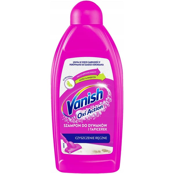 Vanish Tæppe- og møbelshampoo til håndvask Citron 3i1 500 ml