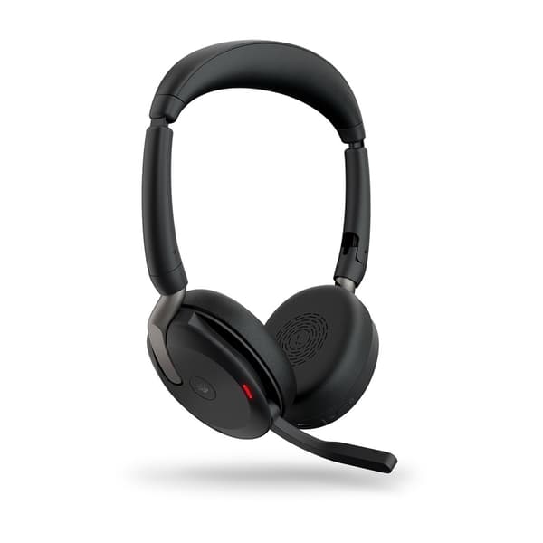 Bluetooth-headset med mikrofon Jabra Evolve2 65 Flex Sort