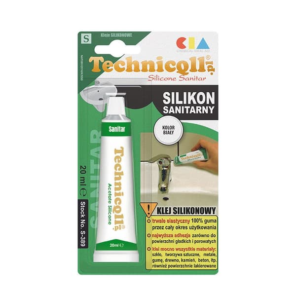 SANITÄRT SILIKON VITT 20ML