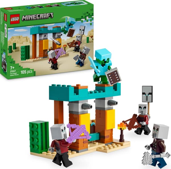 LEGO® Minecraft Illagerökenpatrullen 21267, 105 delar
