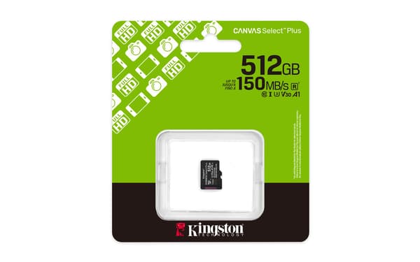 Kingston Flash-kortti Canvas Select Plus - microSDXC UHS-I - 512 Gt