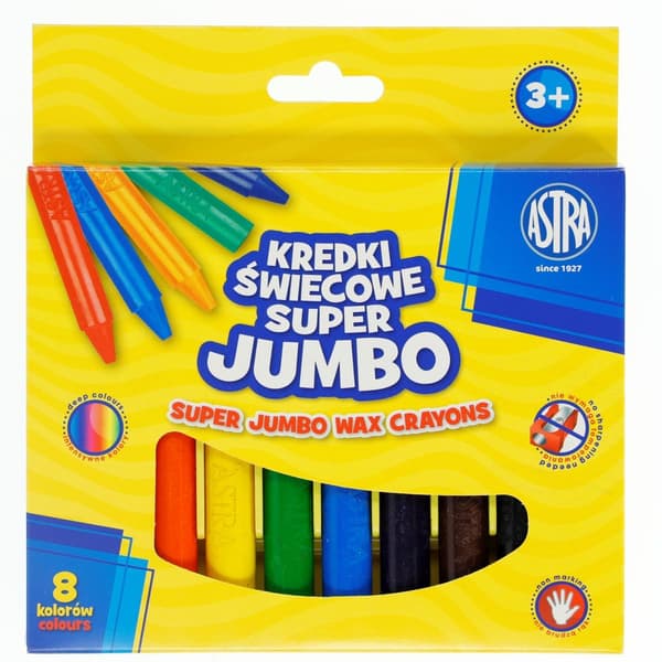 Astra kritor Jumbo 8 färger
