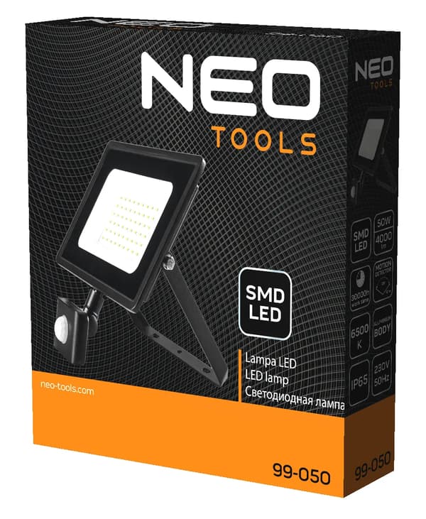 Neo Bevægelsessensor Forlygte (SMD 50W 4000lm 230V Bevægelsessensor Forlygte)