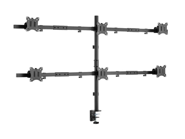 Equip 650160 skærmbeslag og -stativer 81,3 cm (32") Sort Skrivebord