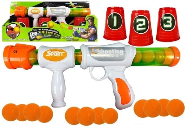 Blød kugleriffel + kopper
