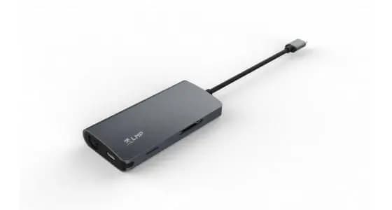 LMP USB-C mini Dock, HDMI, 3x USB 3.0, Ethernet, SD/MicroSD, USB-C opladning, Aluminiumskabinet, Space gr
