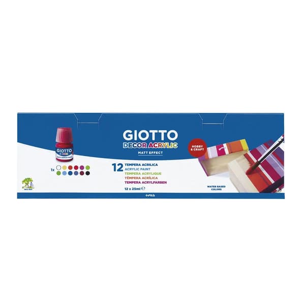 Tempera Giotto Decor Monivärinen (25 ml) (12 osaa)