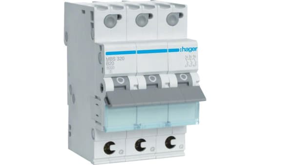 MCB afbryder Icn=6000A 3P B 20A QuickConnect MBS320