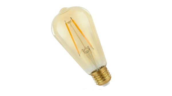 Glødepære E27 LED 2W ST64 AMBER varm hvid 2400K RETROSHINE Spectrum