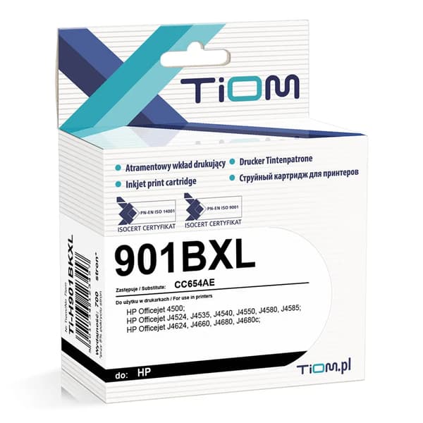 Tiom blækpatron Tiom til HP 901XL | 4500/4540/4660 sort