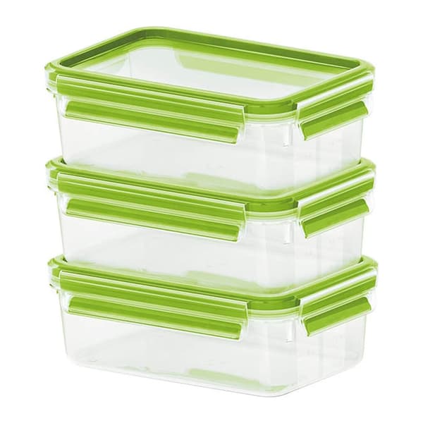Emsa Food Clip&Close 515583 transp./grön 0,55l 3p Set