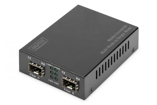 DIGITUS Professional DN-82133 - mediekonverter - 100Mb LAN, 1GbE