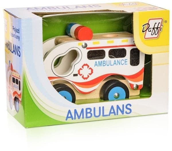 Träbil - ambulans