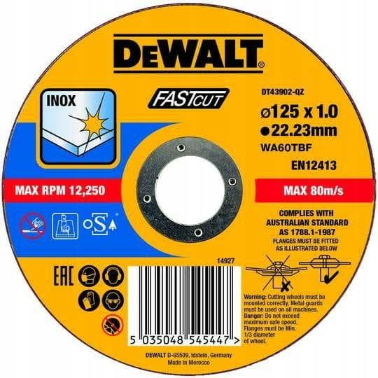 DEWALT SKIVA METALL 125x1,0mm