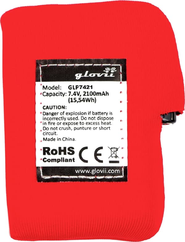 Glovii Batteri til opvarmede handsker og huer (GLP7421)