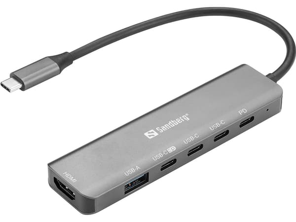 Sandberg USB-C 6-i-1 MediaDock