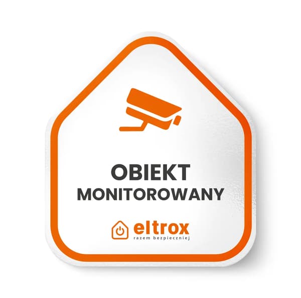 Klistermärke objekt övervakat mala Eltrox