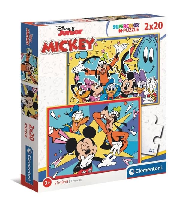 Disney Musse Pigg pussel 2x20 bitar
