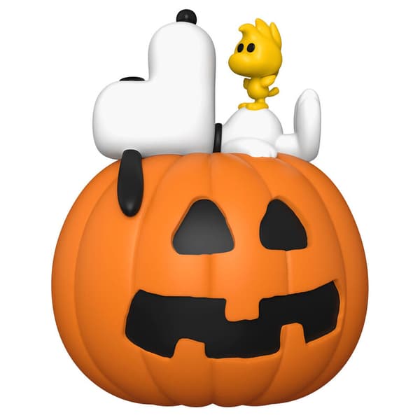 POP-figur Deluxe Peanuts Snobben & Woodstock med pumpa