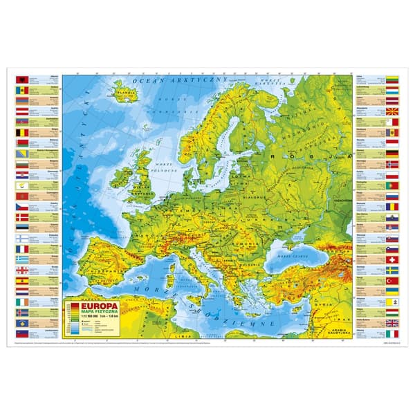 Omslag underklad Fysisk Europa p10 DERFORM, pris per 1 st