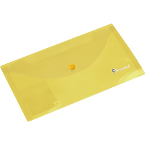 Kuvertmapp DL transparent gul