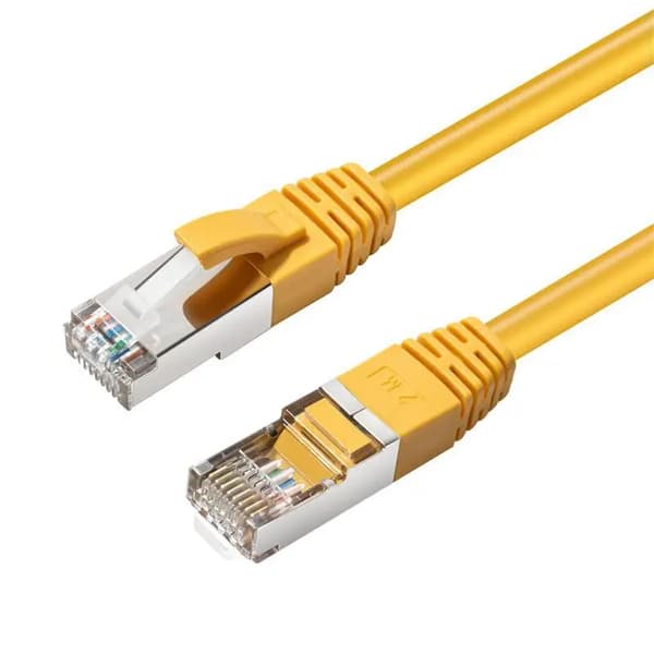 MicroConnect CAT6A S/FTP 5m Gul LSZH Skærmet Netværkskabel, LSZH, AWG26 CU