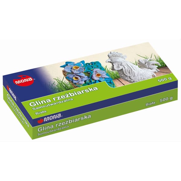 Selvhærdende ler hvid 500g MONA