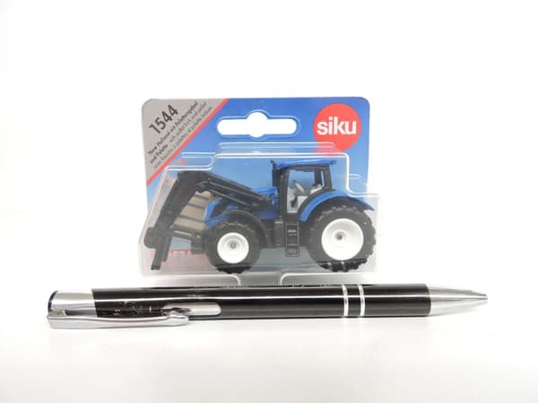 Siku Siku Traktor med gafflar och pallar New Holland