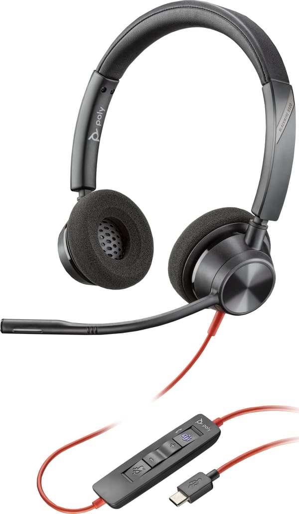 HP Blackwire 3320 Microsoft Teams -sertifioitu USB-C-kuulokemikrofoni