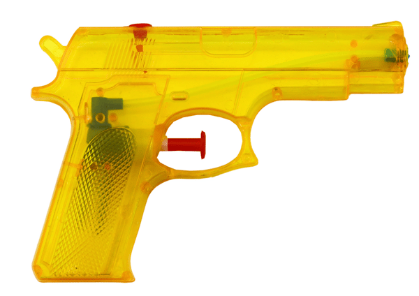 Vattenpistol Liten Plast Gul 15 cm x 10.5 cm