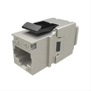 Quick-Clamp Keystone Solarix CAT6 STP RJ45 sort