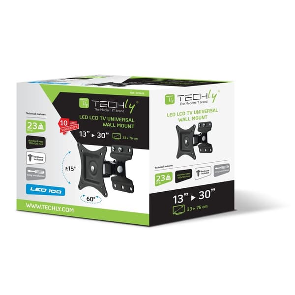 Techly LCD-seinäteline (301849) 30\"