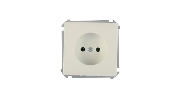 Kontakt-Simon Enkelt stikkontakt BASIC MODUL b/u 16A IP20 hvid - BMG1.01/11