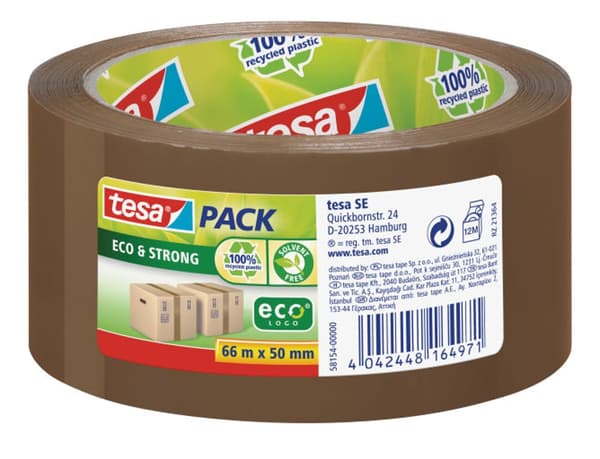 Tesa TESA Förpackningstejp ECO & STRONG 50mm x 66m brun
