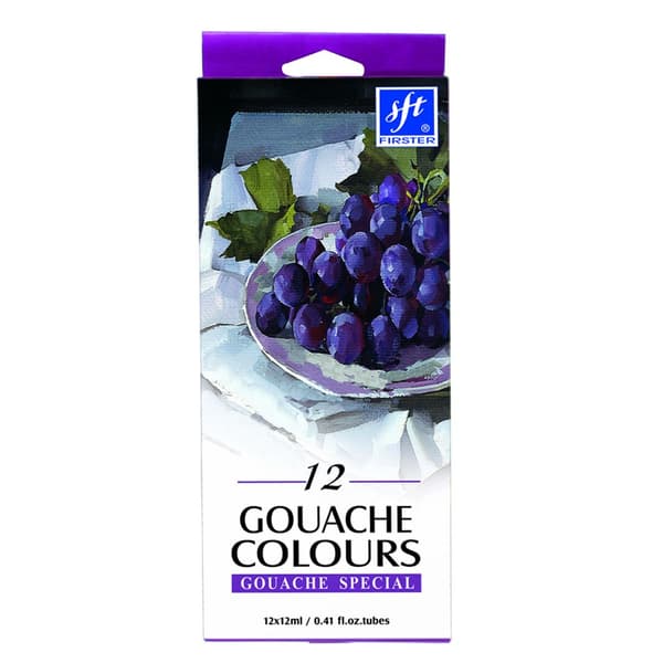 Måla gouache i tub 12 färger 12ml
