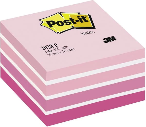 Post-it klæbeblok 76x76/450K rosenakvarel (FT510093170)
