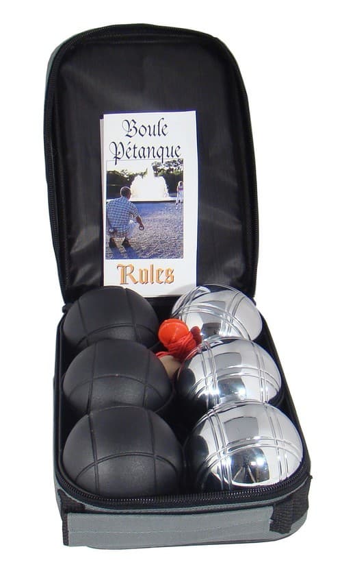 Petanque Provence 6 bollar i en fäst väska