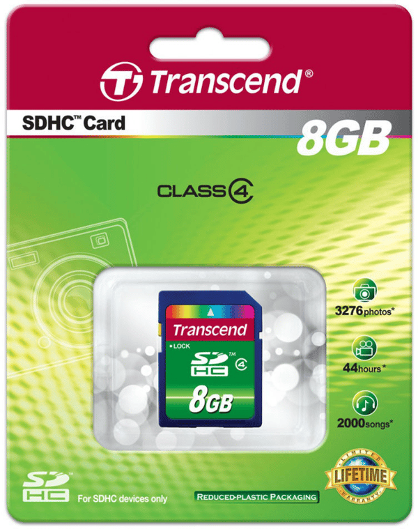 Transcend SDHC 8GB Class 4