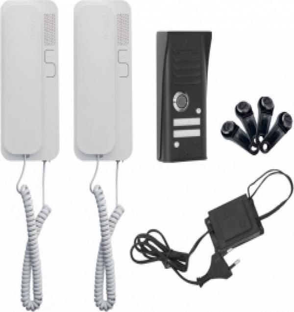 Kahden perheen ovipuhelinsetti COSMO musta