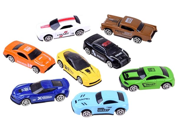 Autosarja, 8 jousta, metalliset ZA3234 ajoneuvot