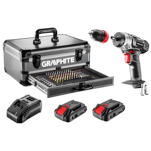 Boremaskine Graphite 58G022-PS15 18 V 2 x 2 Ah batteri